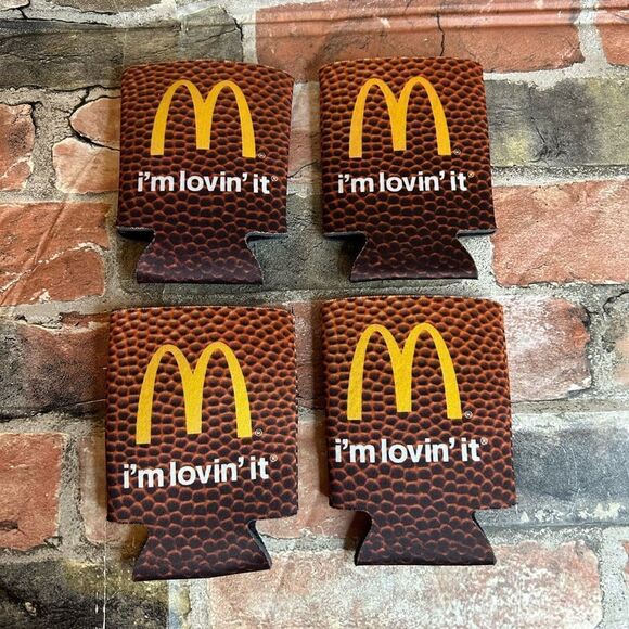 5 for $25🔥McDonald's Texas Longhorns Football Drink Koozies New- Bundle of 4 - Picture 3 of 4